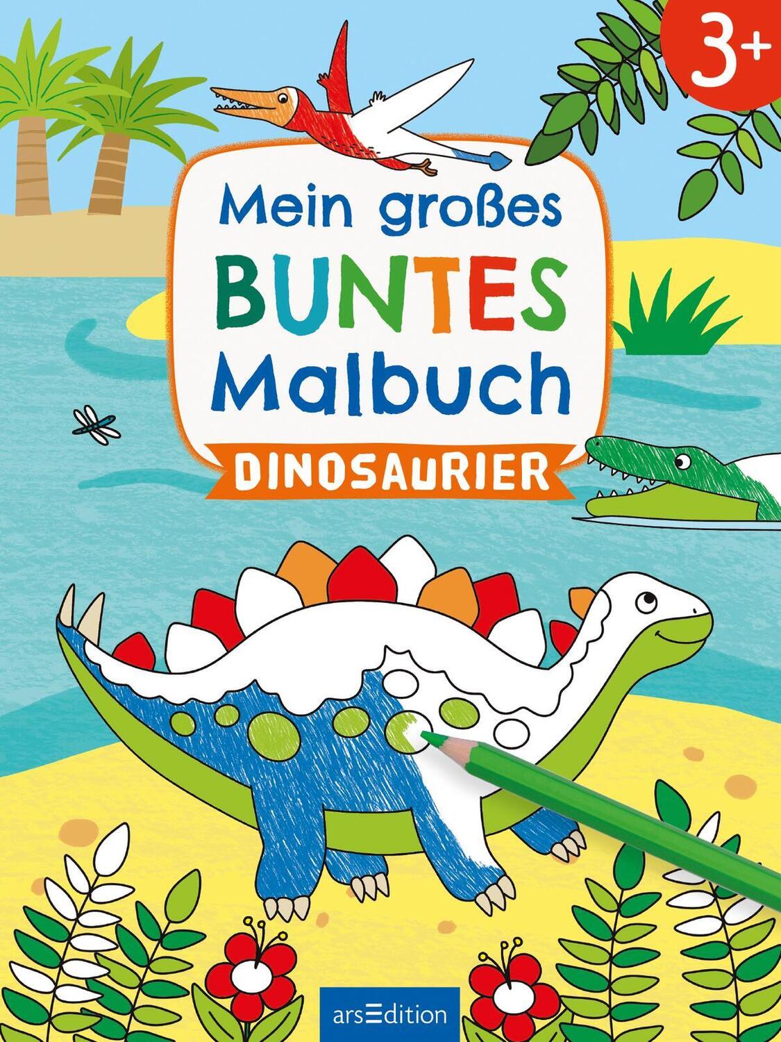 Bild: 9783845858012 | Mein großes buntes Malbuch - Dinosaurier | Ab 3 Jahren | Bellermann