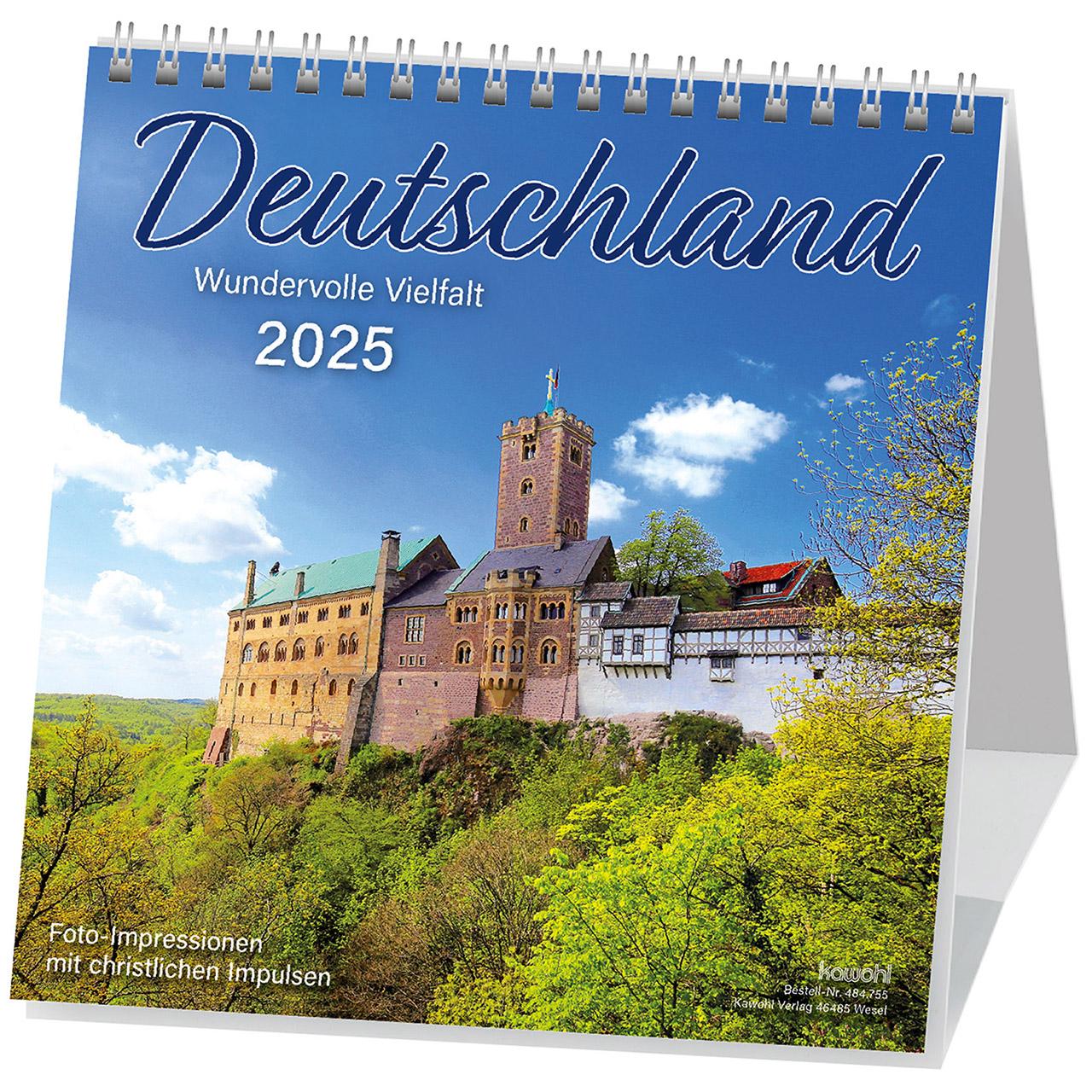 Cover: 9783754875551 | Deutschland - Wundervolle Vielfalt 2025 | Kalender | 14 S. | Deutsch