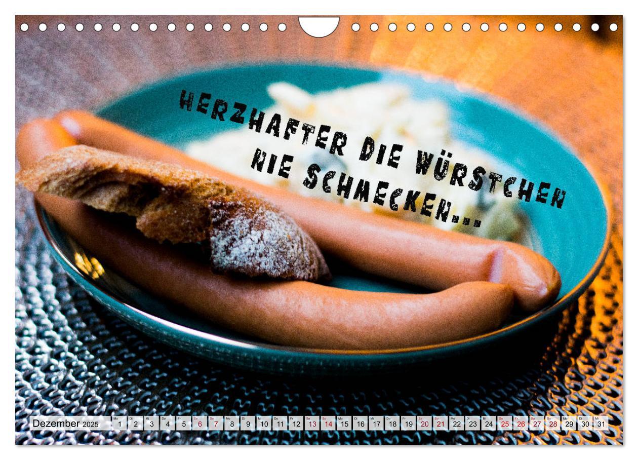 Bild: 9783435113170 | Wurstkalender. Es geht um die Wurst. (Wandkalender 2025 DIN A4...