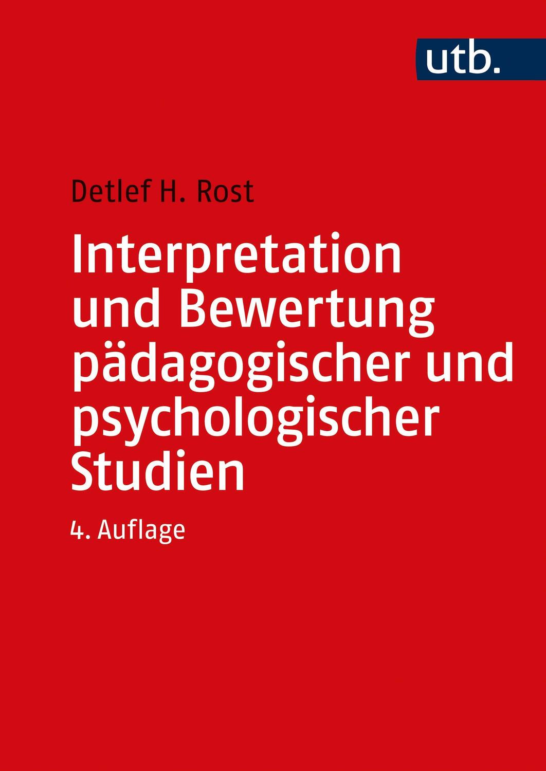 Cover: 9783825287894 | Interpretation und Bewertung pädagogischer und psychologischer Studien
