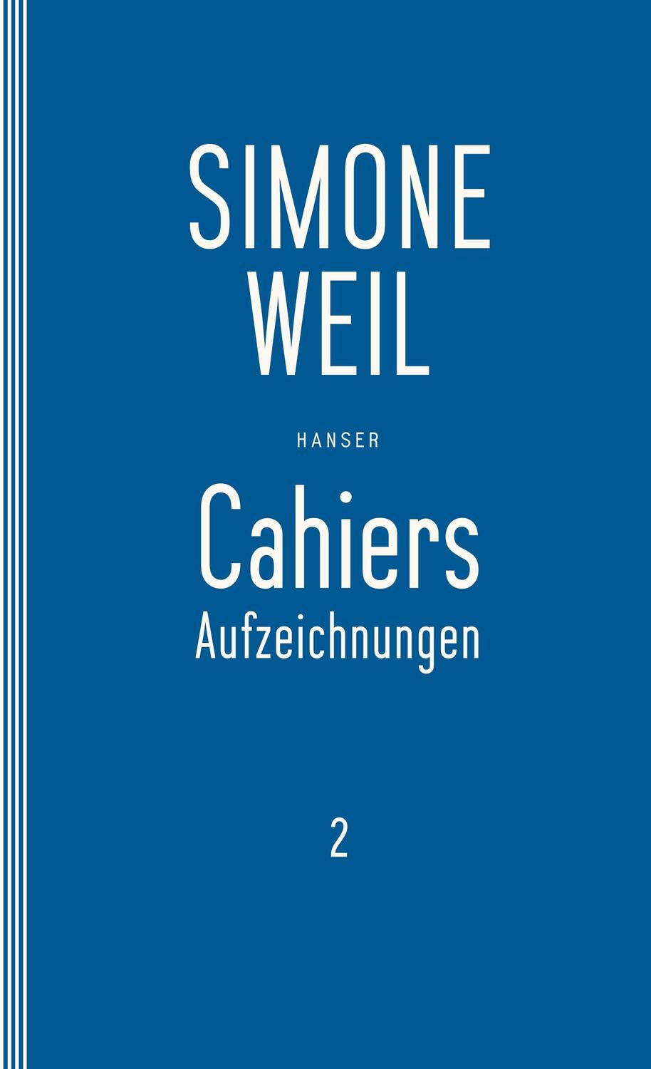 Cover: 9783446253728 | Cahiers 2 | Aufzeichnungen | Simone Weil | Taschenbuch | Paperback