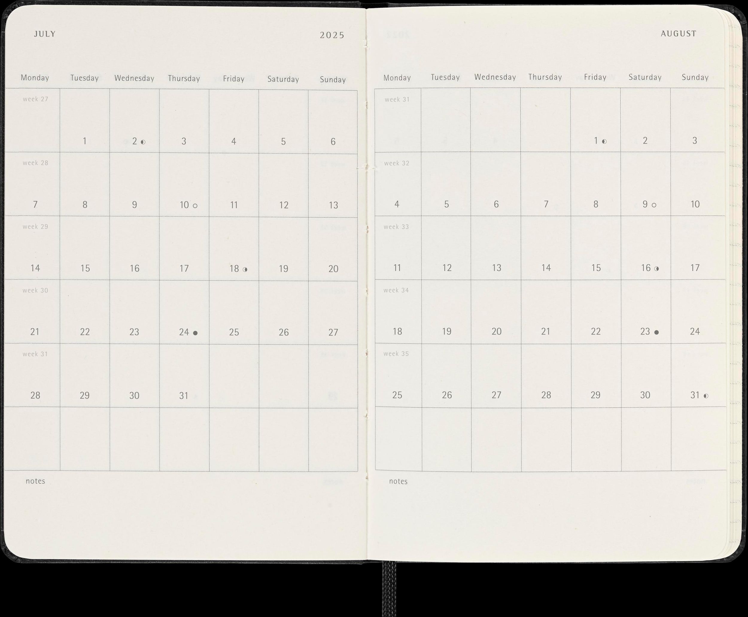 Bild: 8056999270346 | Moleskine Classic 12 Month 2025 Weekly Planner, Hard Cover, Pocket...