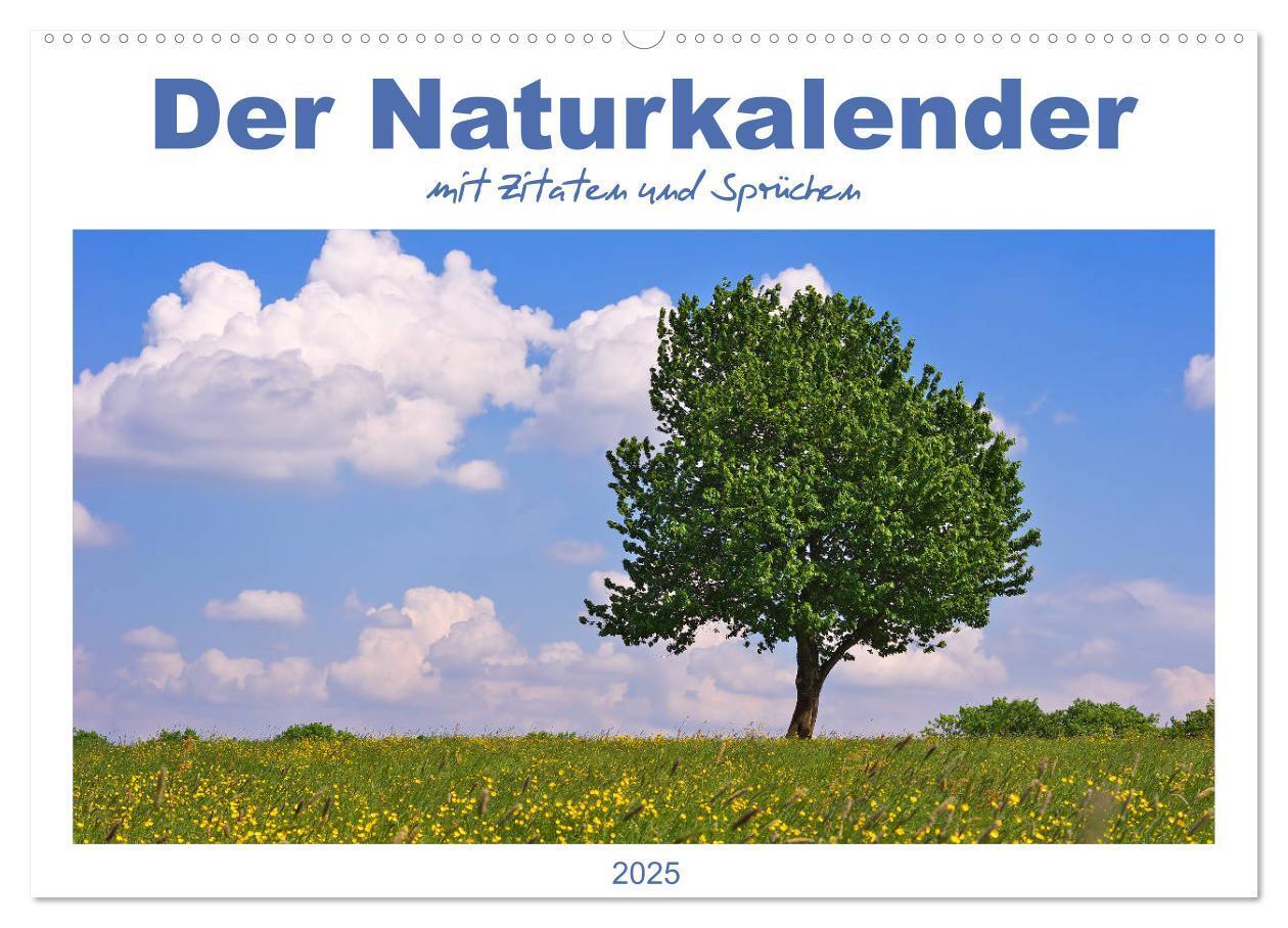 Cover: 9783435672882 | Der Naturkalender mit Zitaten und Sprüchen (Wandkalender 2025 DIN...