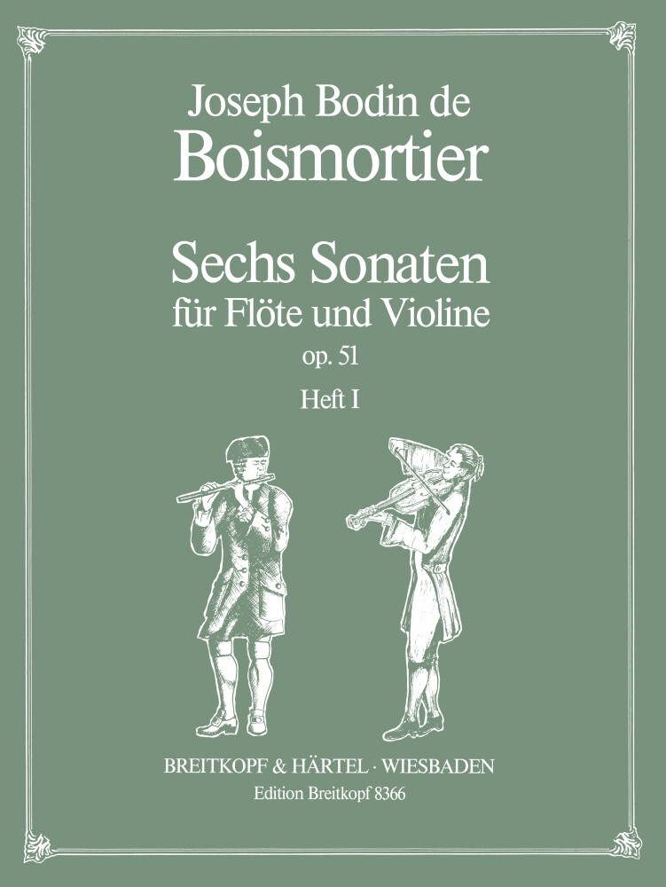 Cover: 9790004176733 | Sechs Sonaten op. 51, Heft 1 | Joseph Bodin de Boismortier | Buch