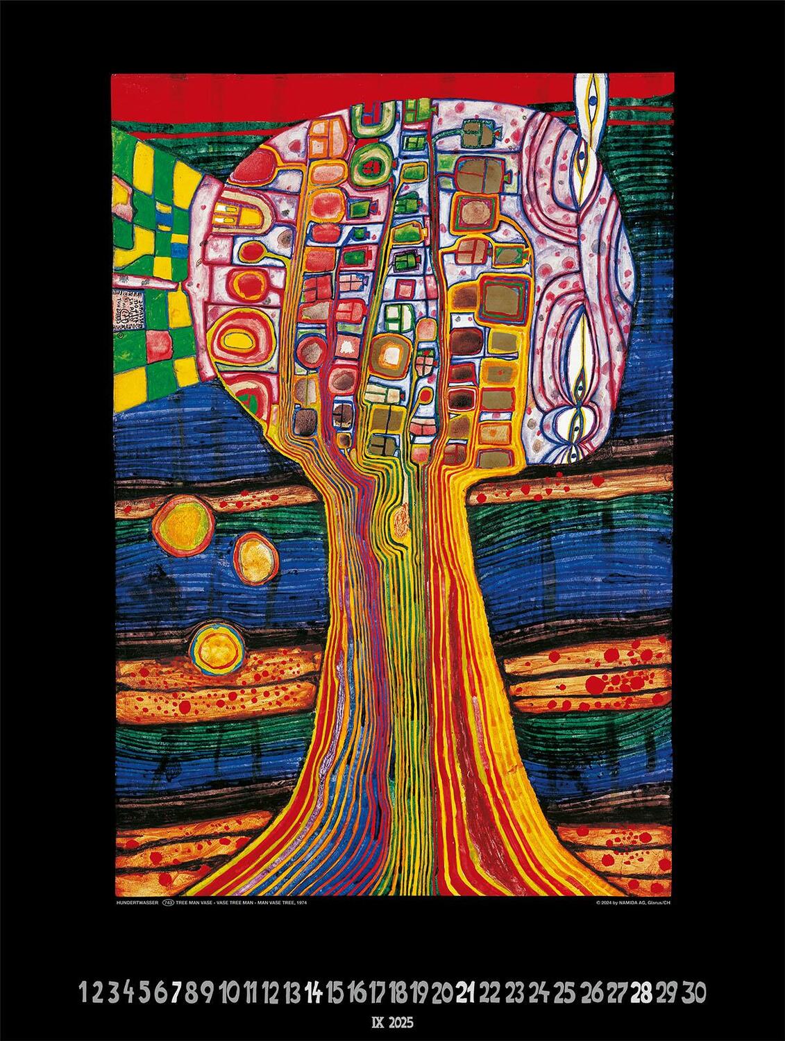 Bild: 9783910430112 | Großer Hundertwasser Art Calendar 2025 | Limited Collectors Edition