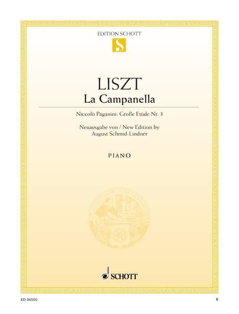 Cover: 9790001089296 | La Campanella | Niccolò Paganini: Große Etüde Nr. 3. Klavier. | 1985