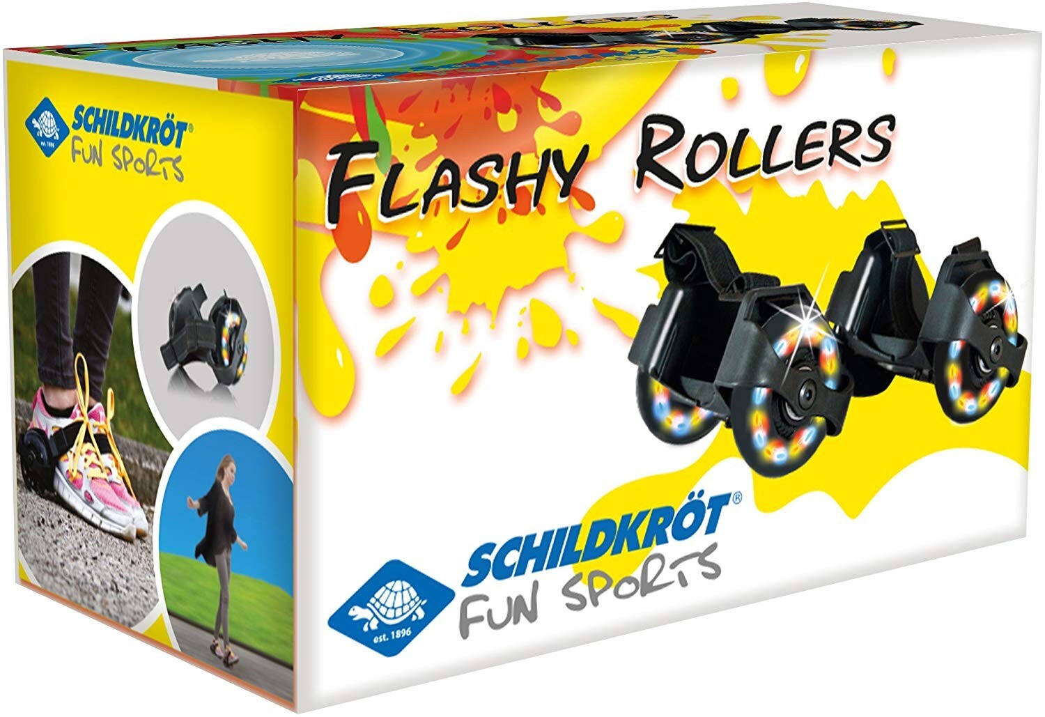 Cover: 4000885703023 | Schildköt 970302 - Funsports, Flashy Rollers, 2 Fersenroller mit...