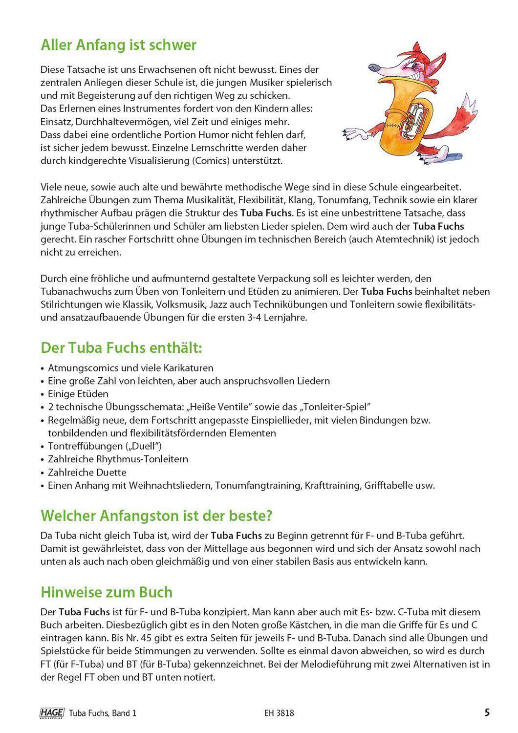 Bild: 9783866264274 | Tuba Fuchs Band 1 | Die geniale und spaßige Tubaschule | Taschenbuch