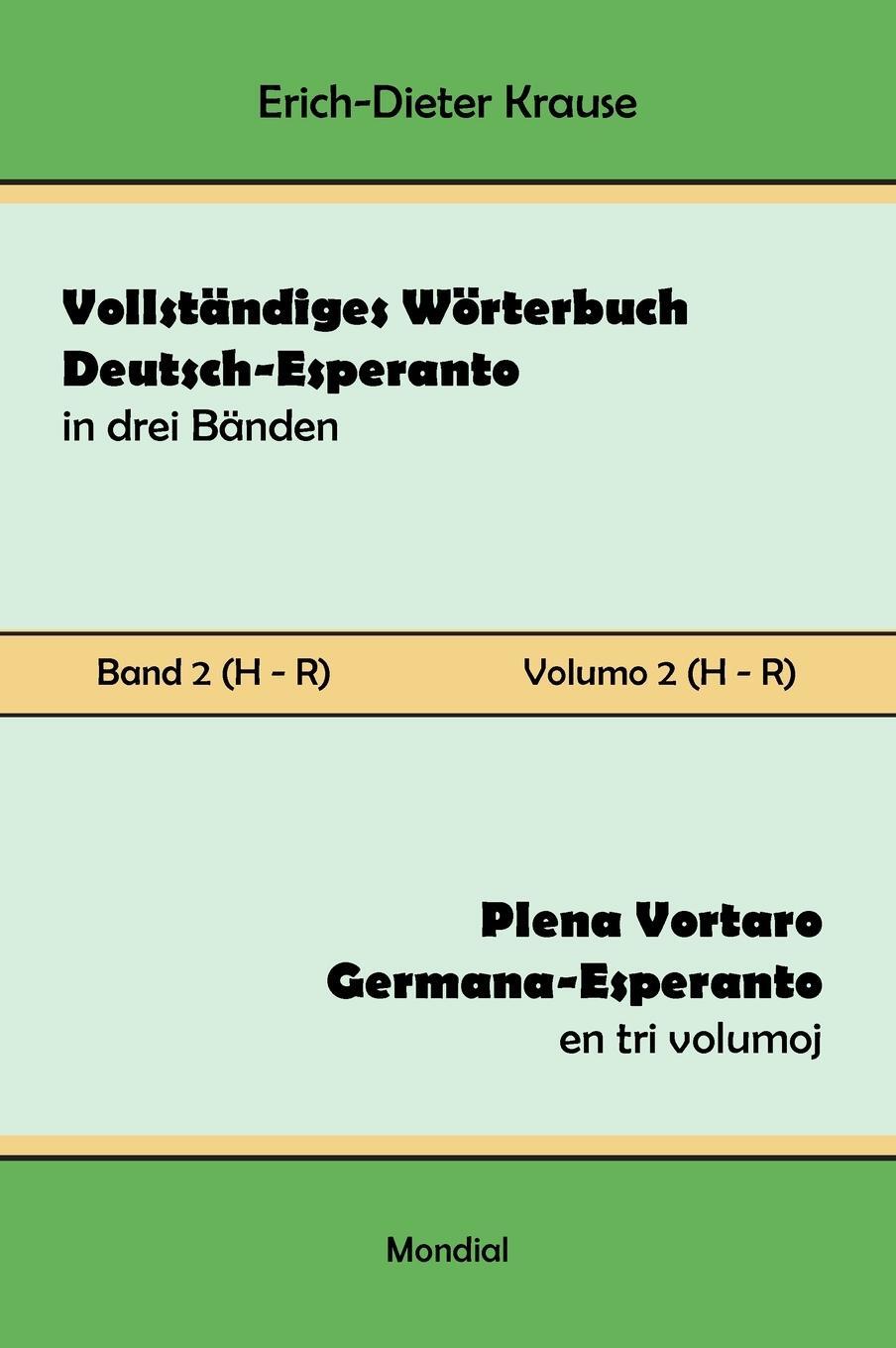 Cover: 9781595694430 | Vollständiges Wörterbuch Deutsch-Esperanto in drei Bänden. Band 2...