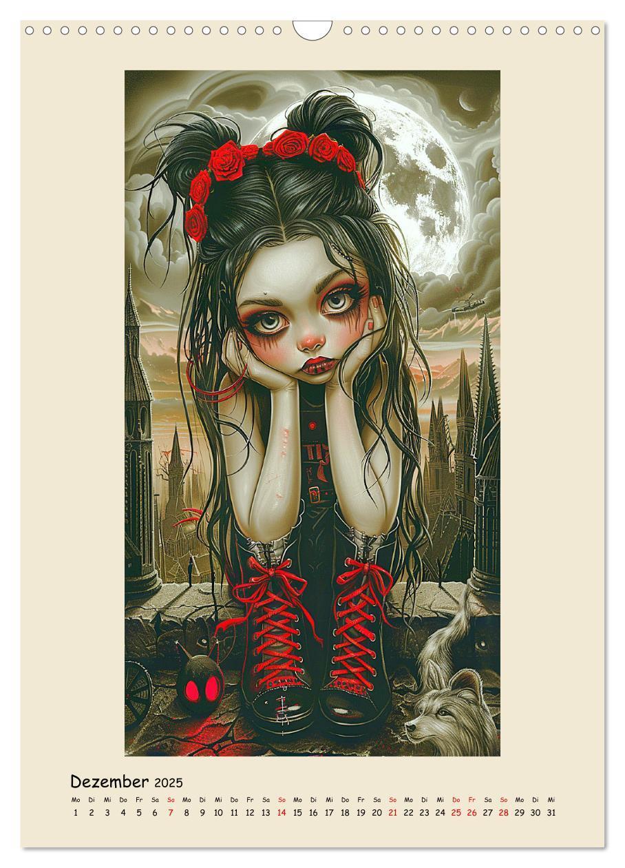 Bild: 9783457126783 | Gothic-Girls. Bizzare Comic-Art (Wandkalender 2025 DIN A3 hoch),...