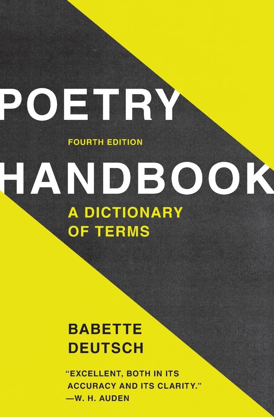 Cover: 9780064635486 | Poetry Handbook | A Dictionary of Terms (Revised) | Babette Deutsch