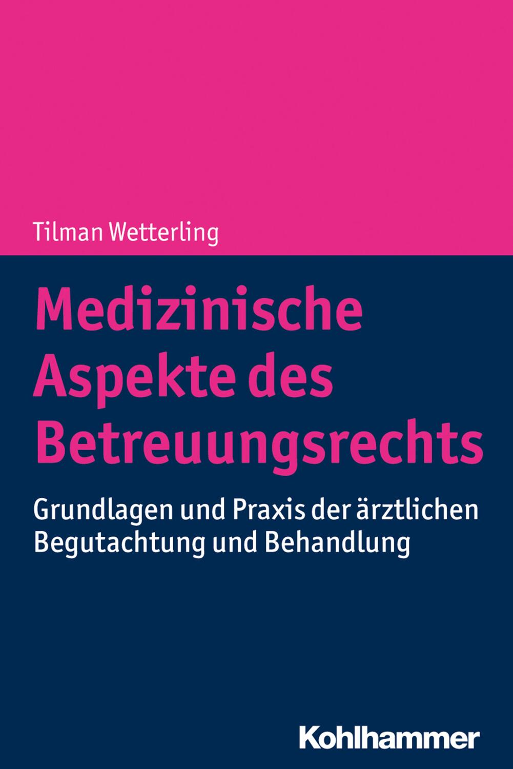 Cover: 9783170328150 | Medizinische Aspekte des Betreuungsrechts | Tilman Wetterling | Buch