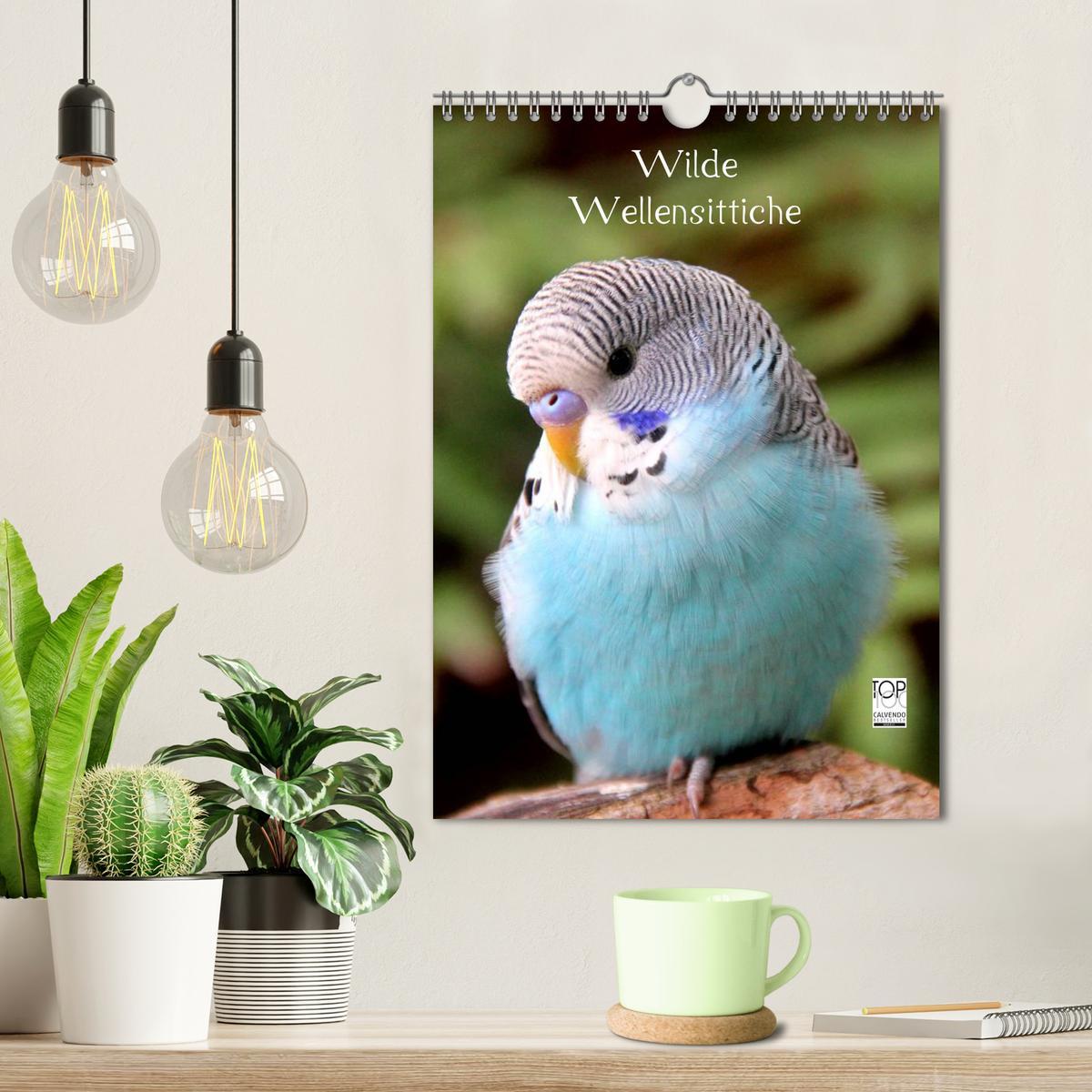 Bild: 9783457086407 | Wilde Wellensittiche (Wandkalender 2025 DIN A4 hoch), CALVENDO...