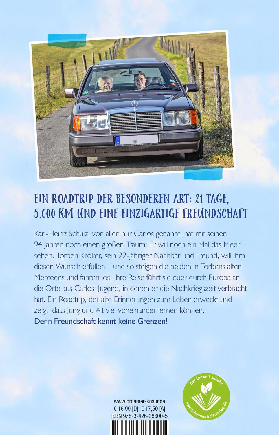 Rückseite: 9783426286005 | 5.000 km Freundschaft | Der Roadtrip unseres Lebens | Kroker (u. a.)