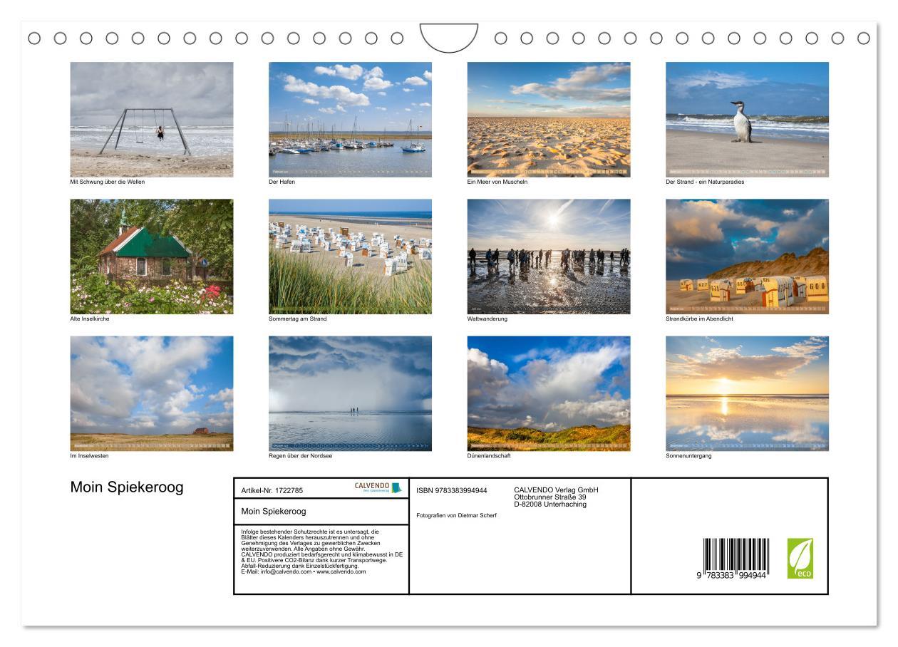 Bild: 9783383994944 | Moin Spiekeroog (Wandkalender 2025 DIN A4 quer), CALVENDO...