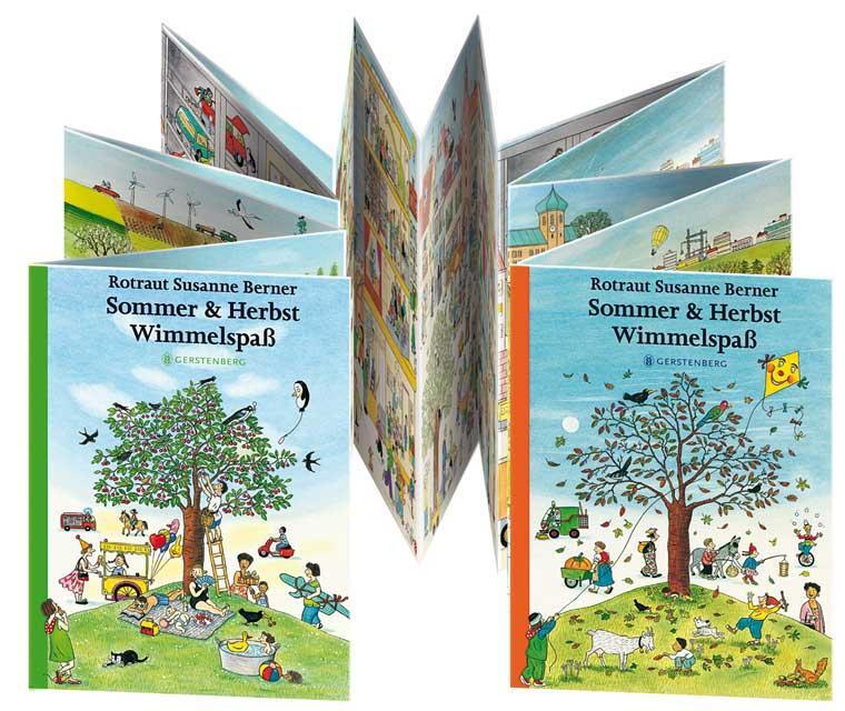 Cover: 9783836957649 | Sommer & Herbst Wimmelspaß | Wendeleporello | Rotraut Susanne Berner