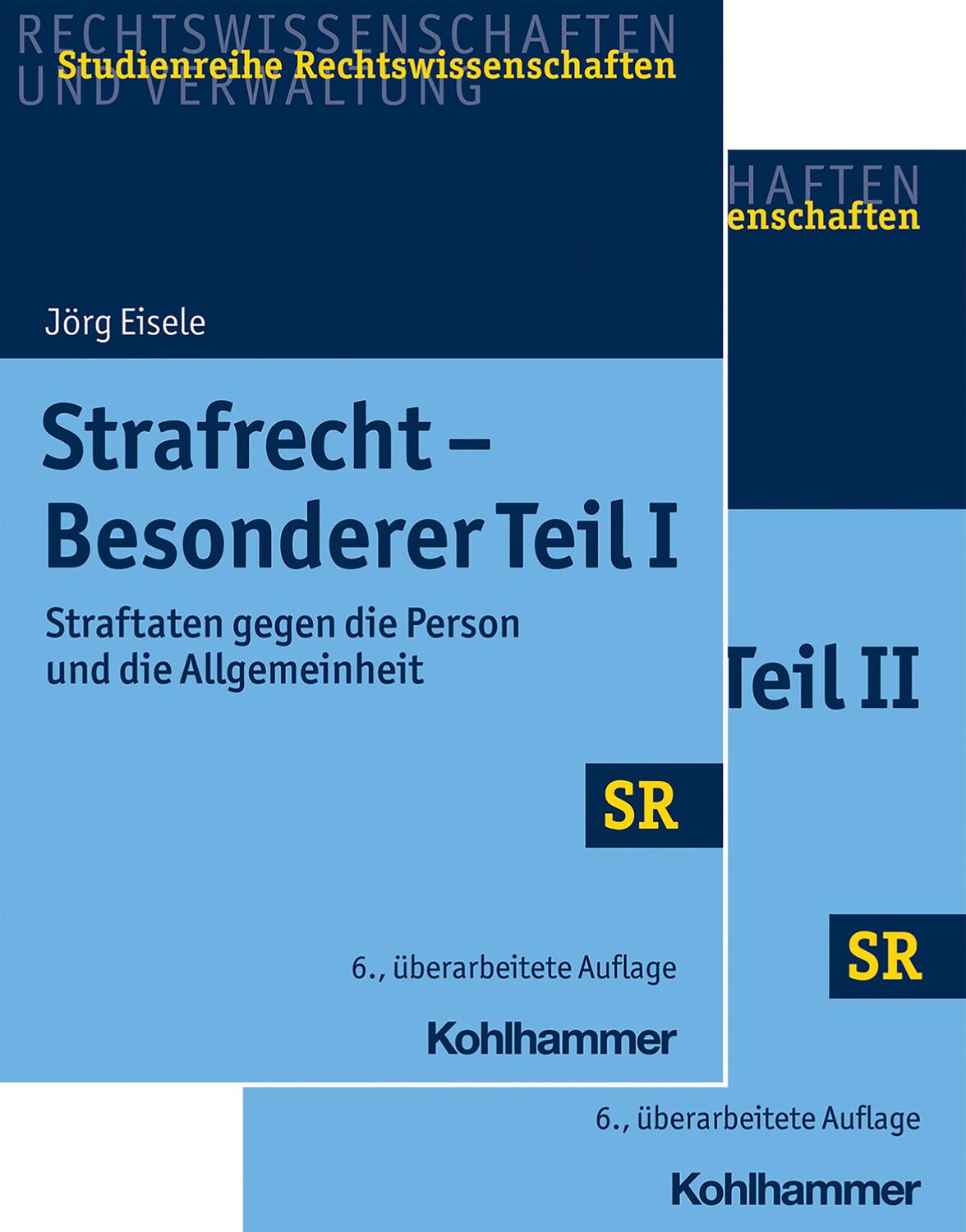 Cover: 9783170397200 | Strafrecht - Besonderer Teil I + Besonderer Teil II - Paket | Eisele