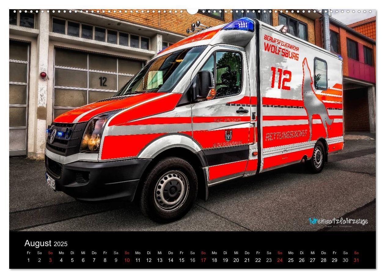 Bild: 9783435635641 | Einsatzfahrzeuge der Feuerwehr (Wandkalender 2025 DIN A2 quer),...