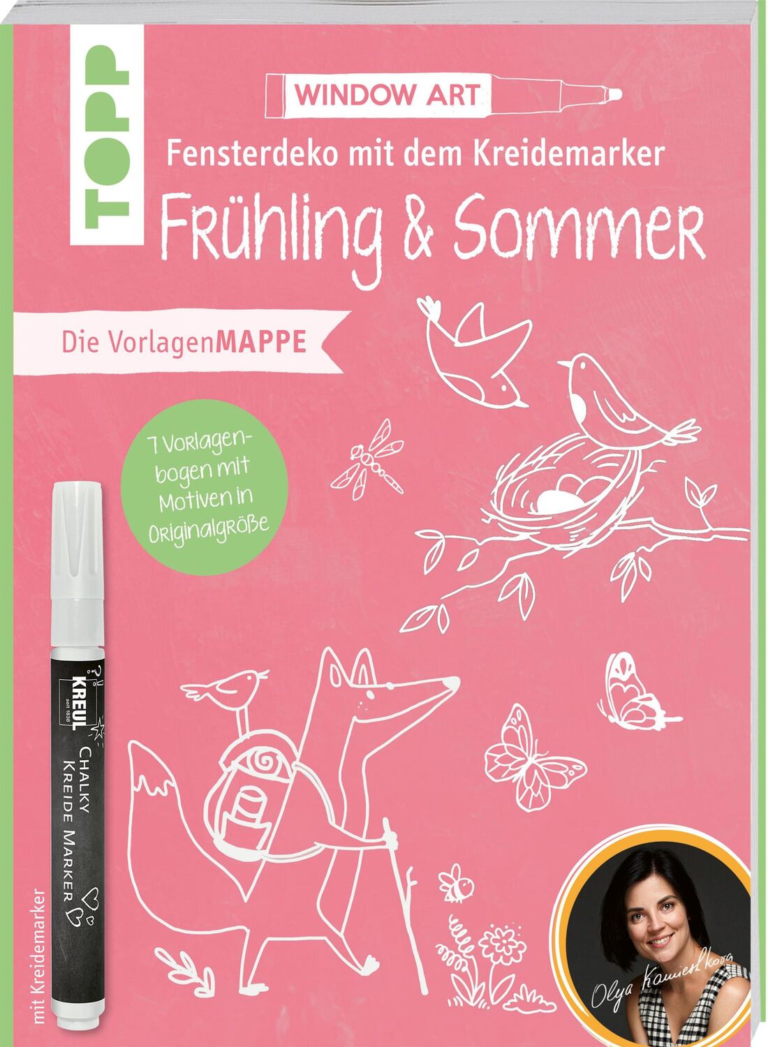 Cover: 9783735851024 | Vorlagenmappe Fensterdeko mit dem Kreidemarker - Frühling &amp; Sommer....