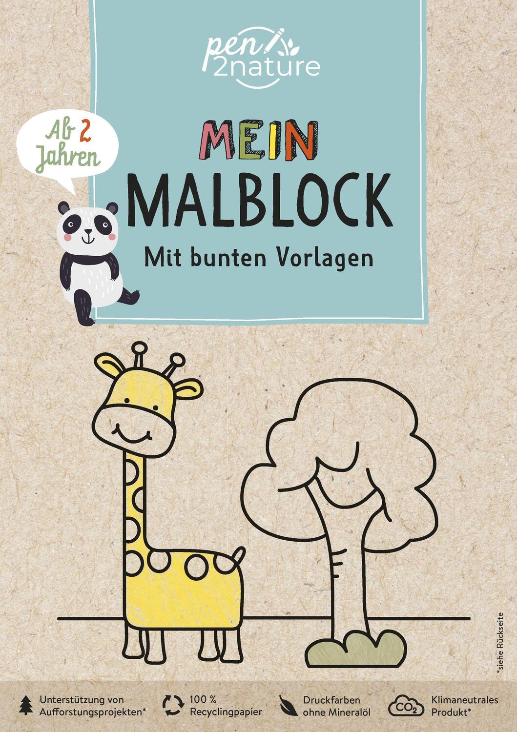Cover: 9783987640001 | Mein Malblock. Mit bunten Vorlagen. Für Kinder ab 2 Jahren | Buch