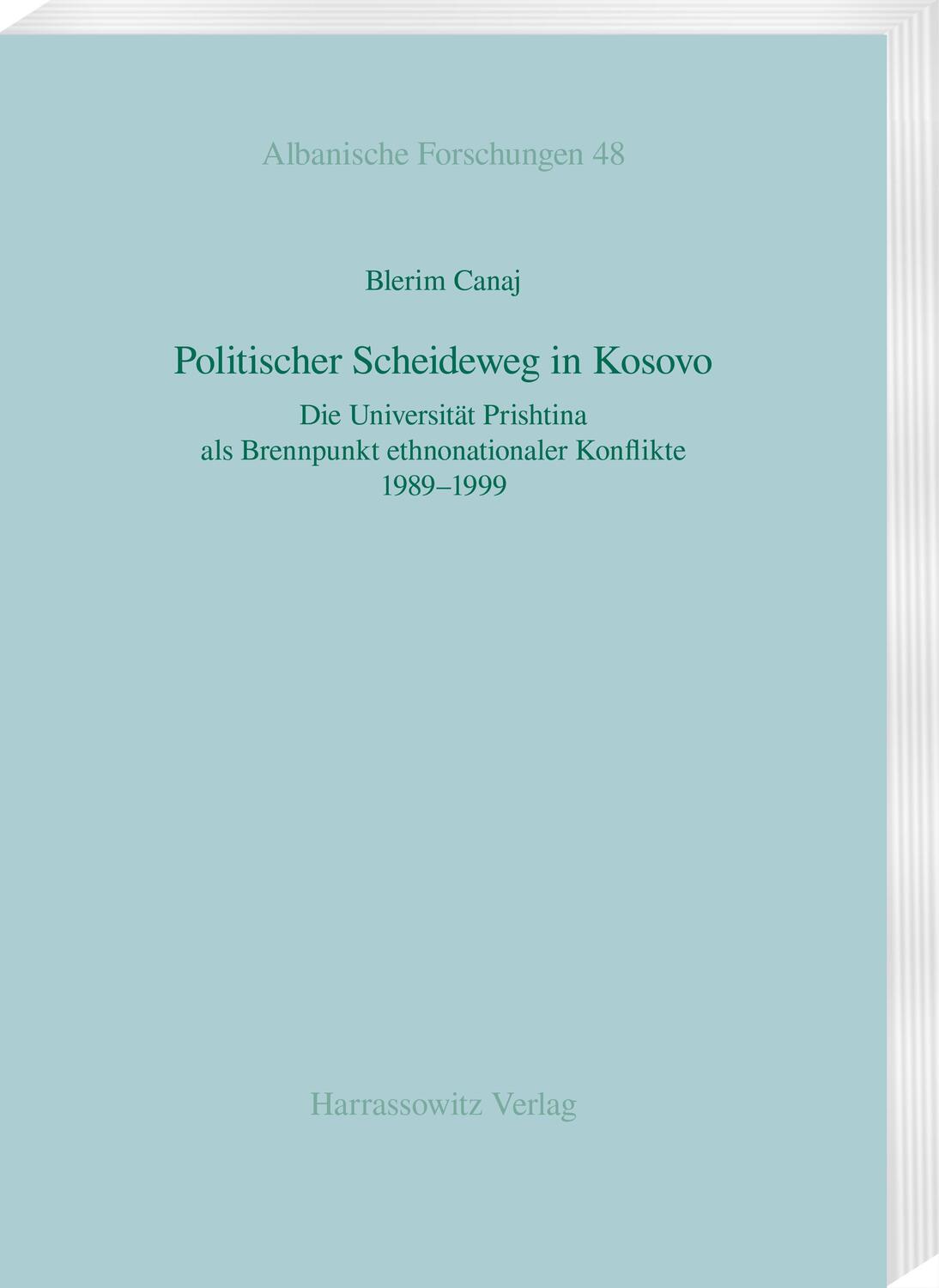Cover: 9783447119863 | Politischer Scheideweg in Kosovo | Blerim Canaj | Taschenbuch | XII