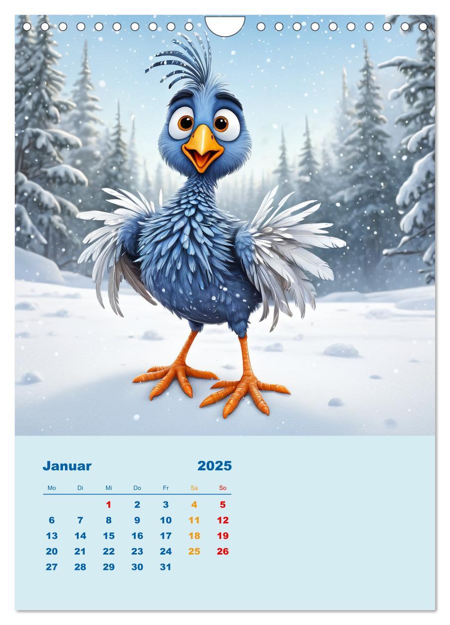 Bild: 9783457150160 | Diese schrägen Vögel (Wandkalender 2025 DIN A4 hoch), CALVENDO...