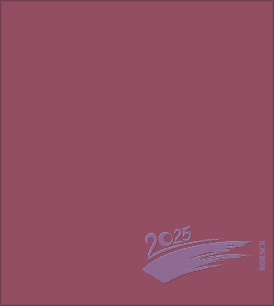 Cover: 9783731877684 | Foto-Malen-Basteln Bastelkalender bordeaux 2025 | Korsch Verlag | 2025