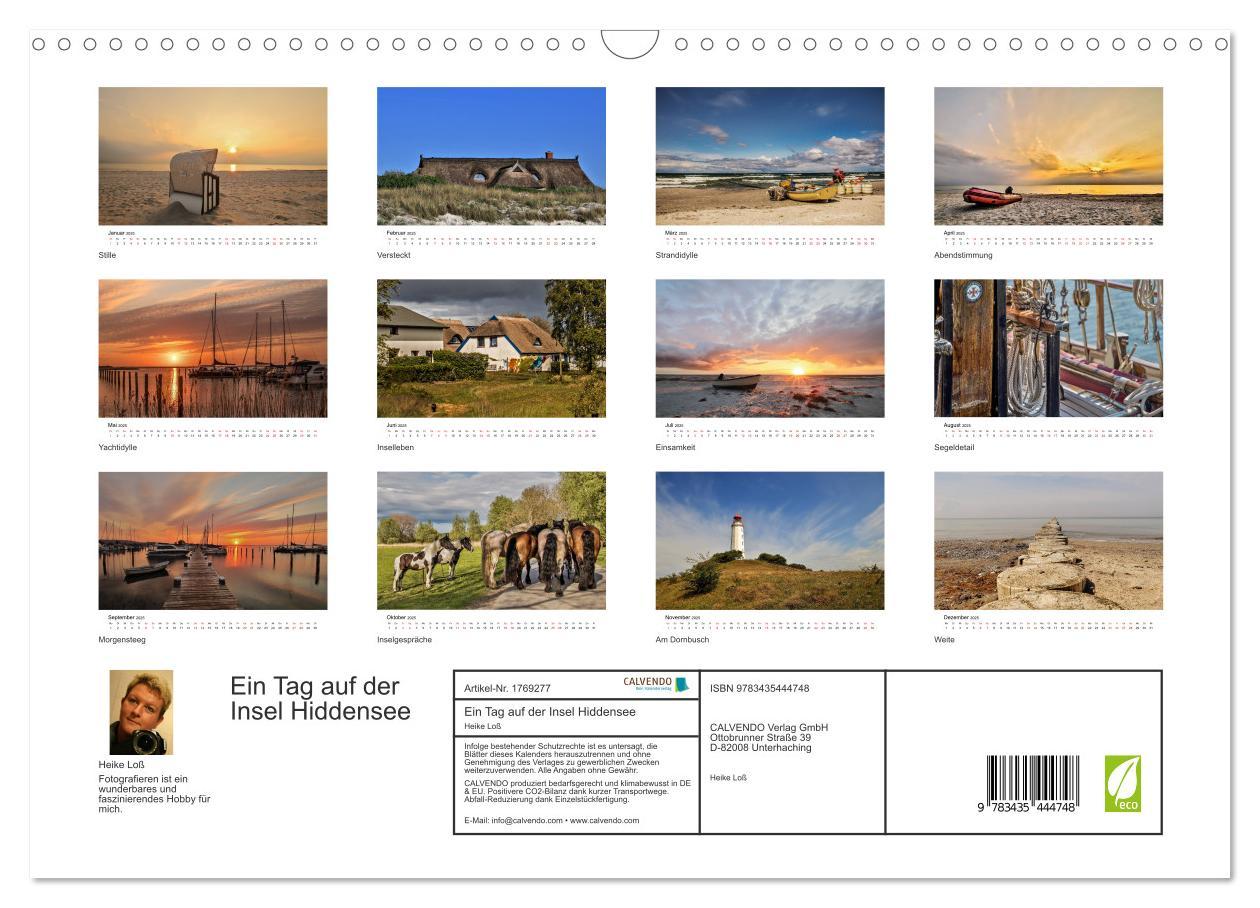 Bild: 9783435444748 | Ein Tag auf der Insel Hiddensee (Wandkalender 2025 DIN A3 quer),...