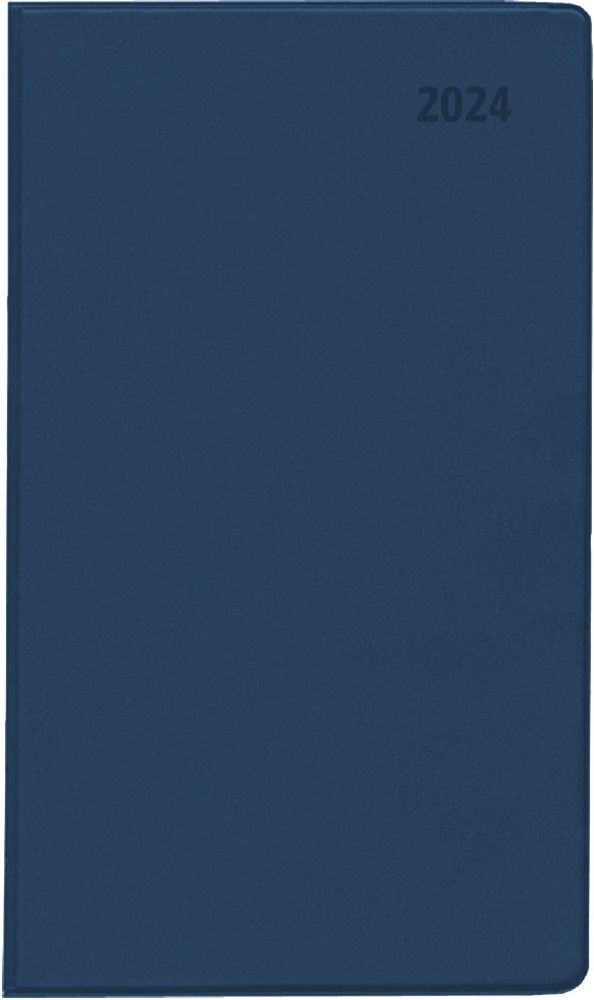 Cover: 4006928023301 | Taschenplaner blau 2024 - Bürokalender 9,5x16 cm - 64 Seiten - 1...