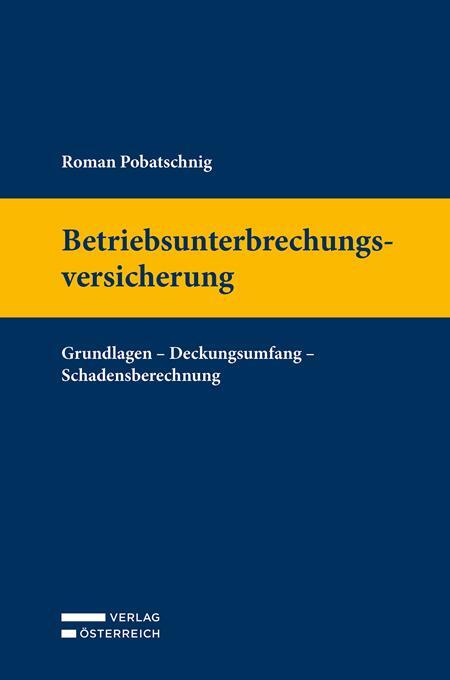 Cover: 9783704693839 | Betriebsunterbrechungsversicherung | Roman Pobatschnig | Buch | 2024