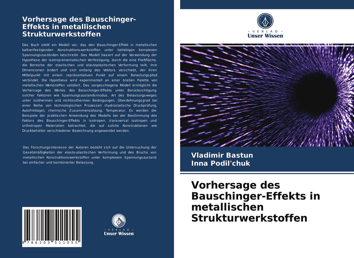 Cover: 9786203511055 | Vorhersage des Bauschinger-Effekts in metallischen Strukturwerkstoffen