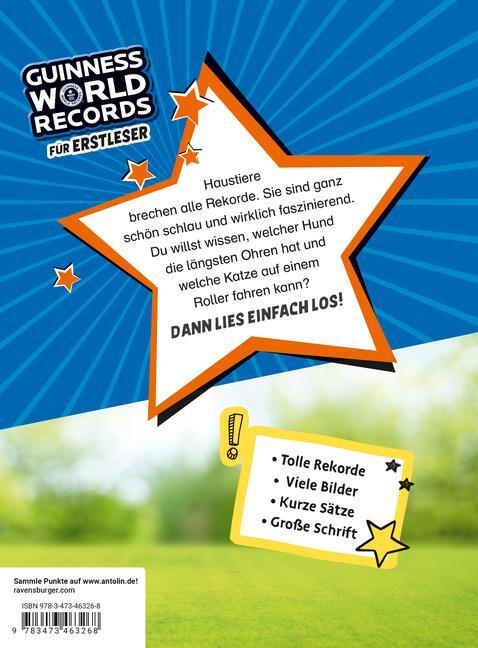 Bild: 9783473463268 | Guinness World Records für Erstleser - Haustiere (Rekordebuch zum...