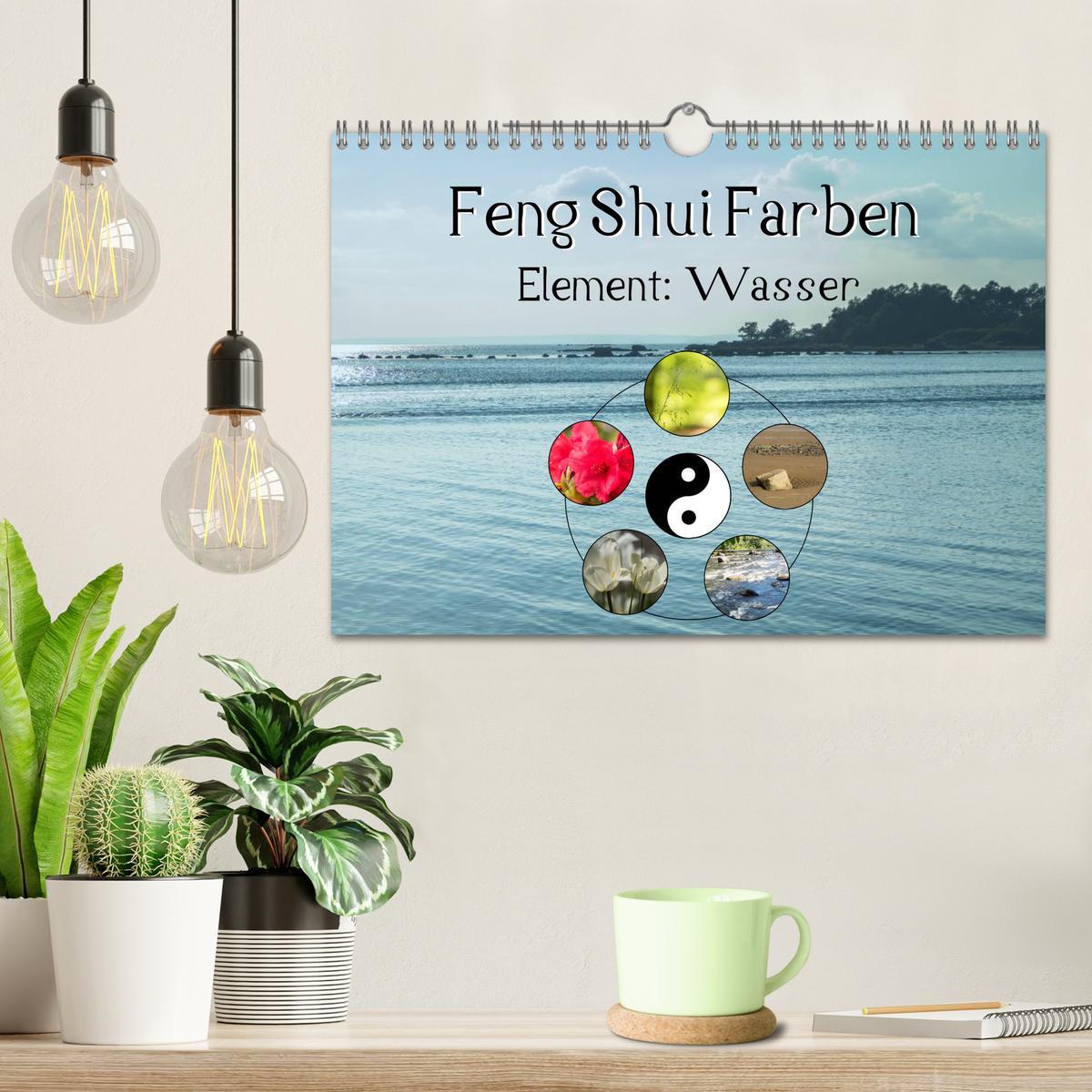 Bild: 9783435459711 | Feng Shui Farben - Element Wasser (Wandkalender 2025 DIN A4 quer),...