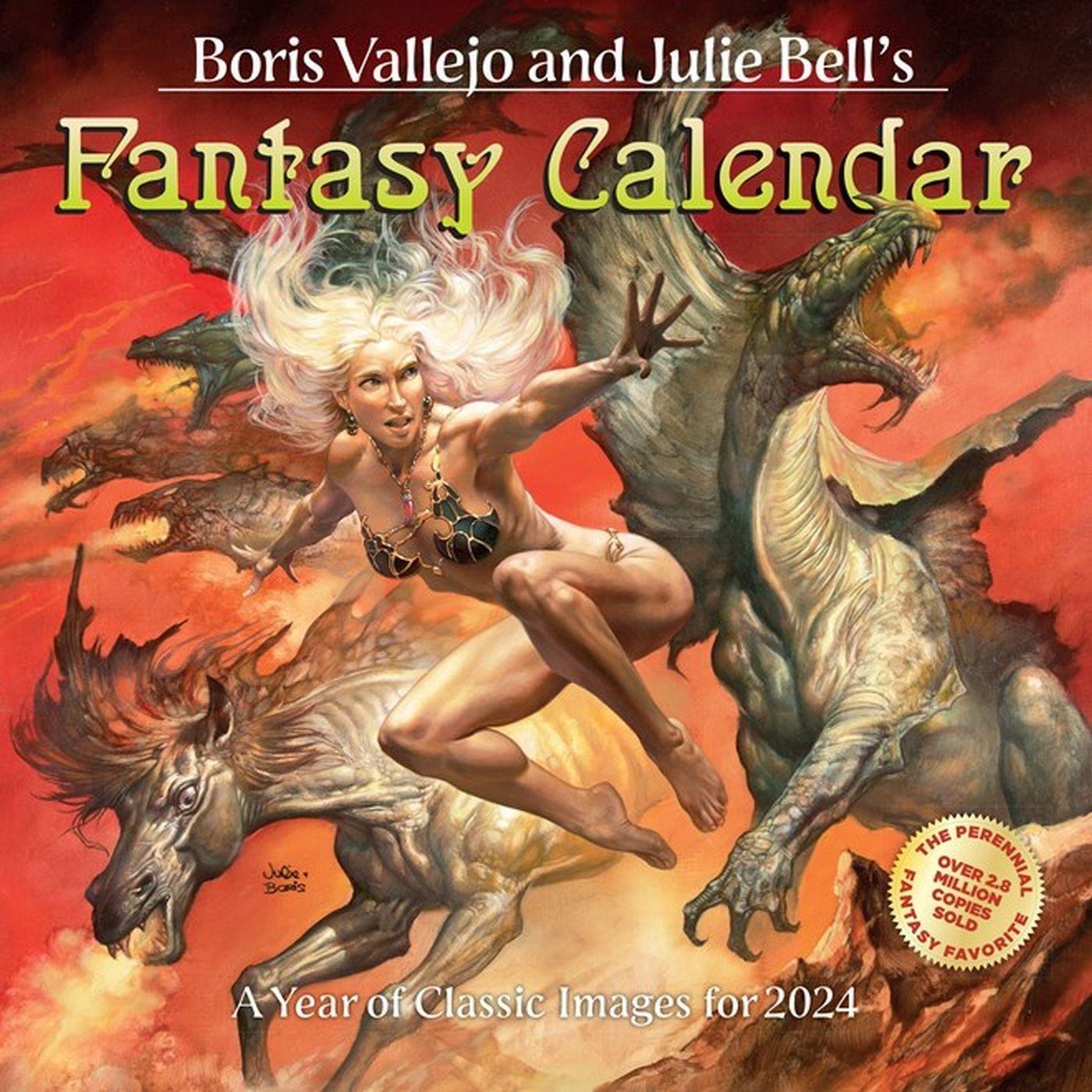 Cover: 9781523519323 | Boris Vallejo &amp; Julie Bell's Fantasy Wall Calendar 2024 | Calendars