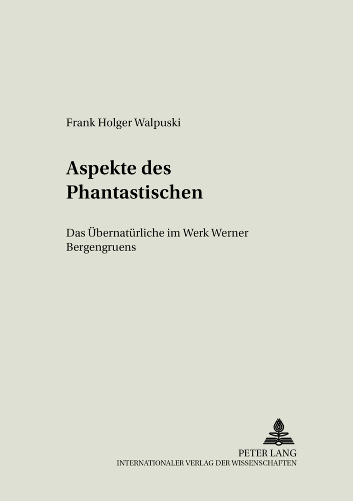 Cover: 9783631554784 | Aspekte des Phantastischen | Frank Walpuski | Taschenbuch | Deutsch