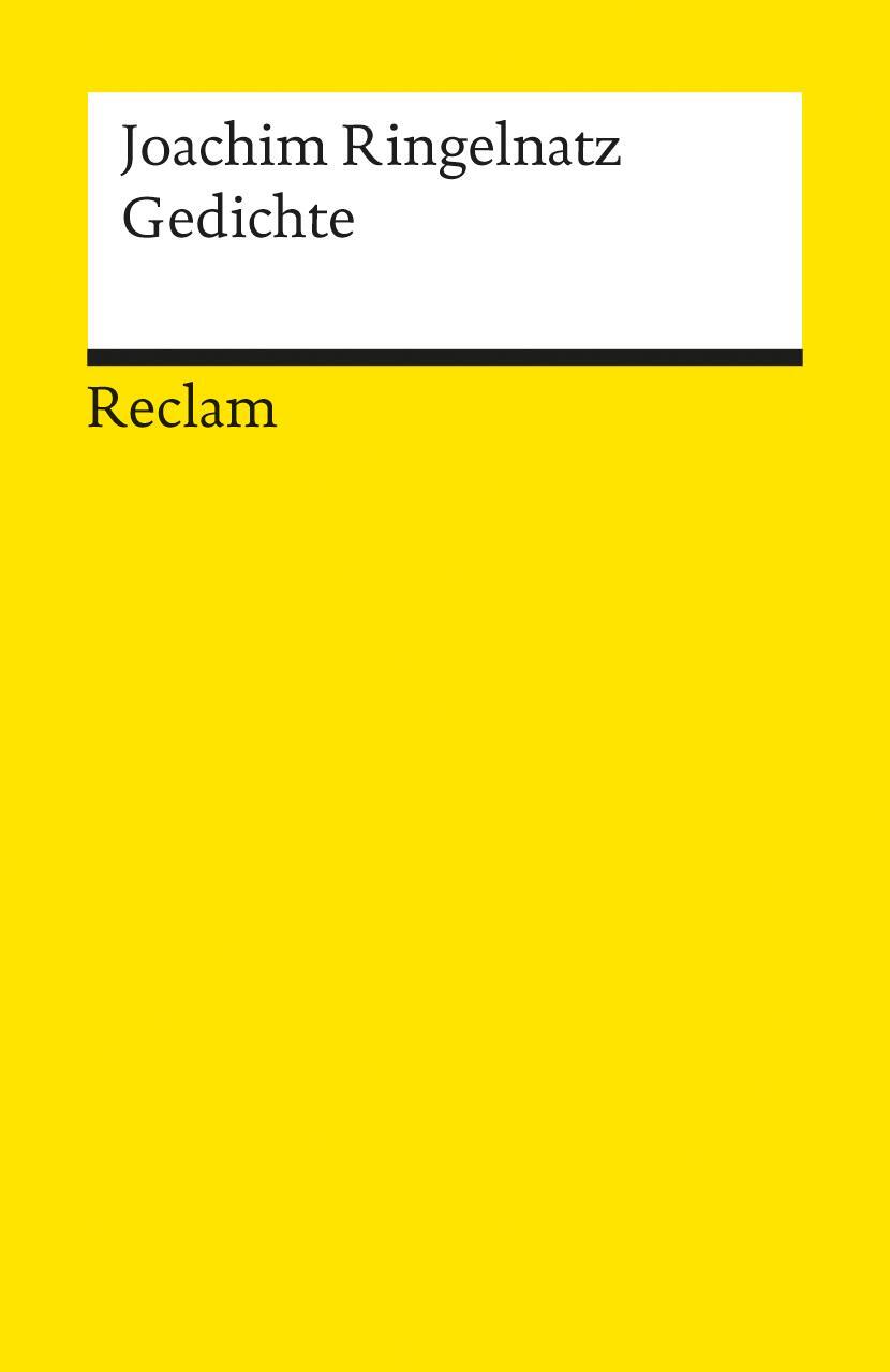 Cover: 9783150097014 | Gedichte | Joachim Ringelnatz | Taschenbuch | 128 S. | Deutsch | 1998