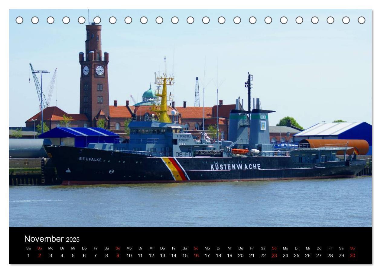 Bild: 9783435762811 | Cuxhaven an der Nordsee (Tischkalender 2025 DIN A5 quer), CALVENDO...