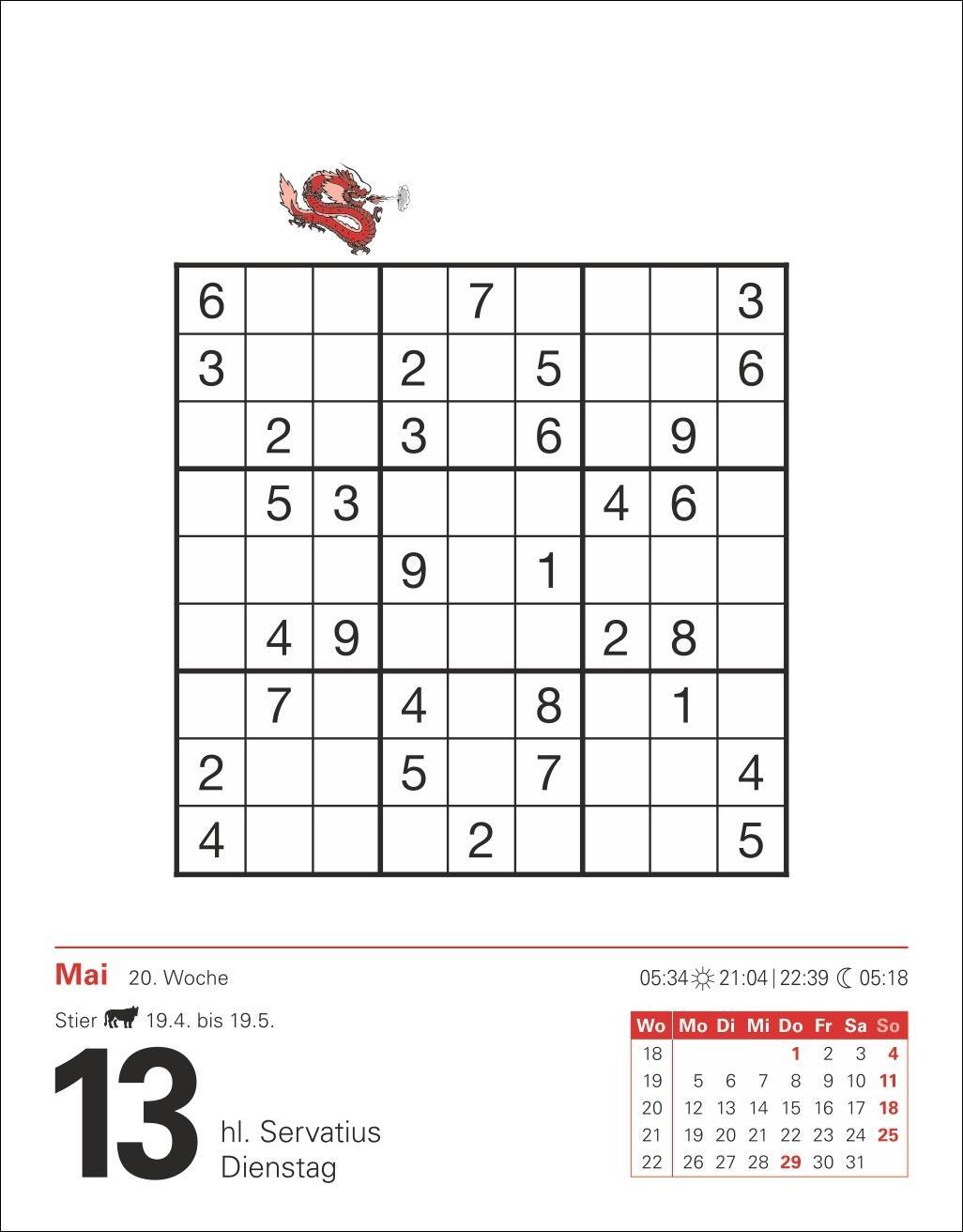 Bild: 9783840033926 | Sudoku Tagesabreißkalender 2025 - Das Kult-Rätsel aus Japan | Krüger
