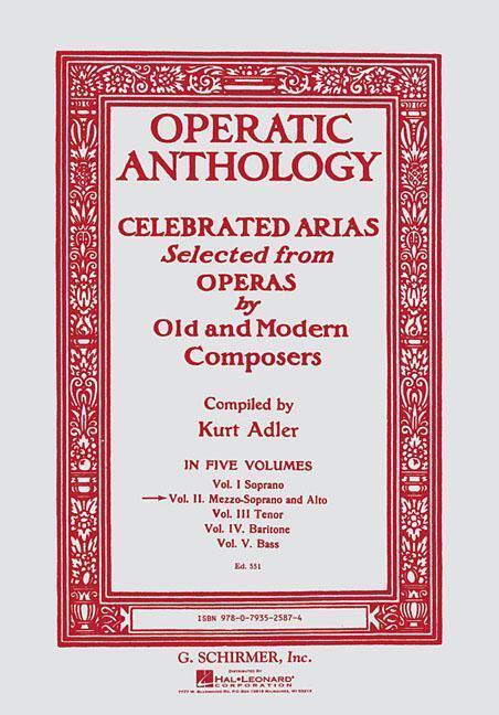 Cover: 9780793525874 | Operatic Anthology: Celebrated Arias Selected from Operas by Old...