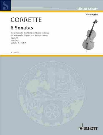 Cover: 9790220114106 | 6 sonatas vol.1 (nos.1-3) for bassoon and piano | Six Sonatas | Buch