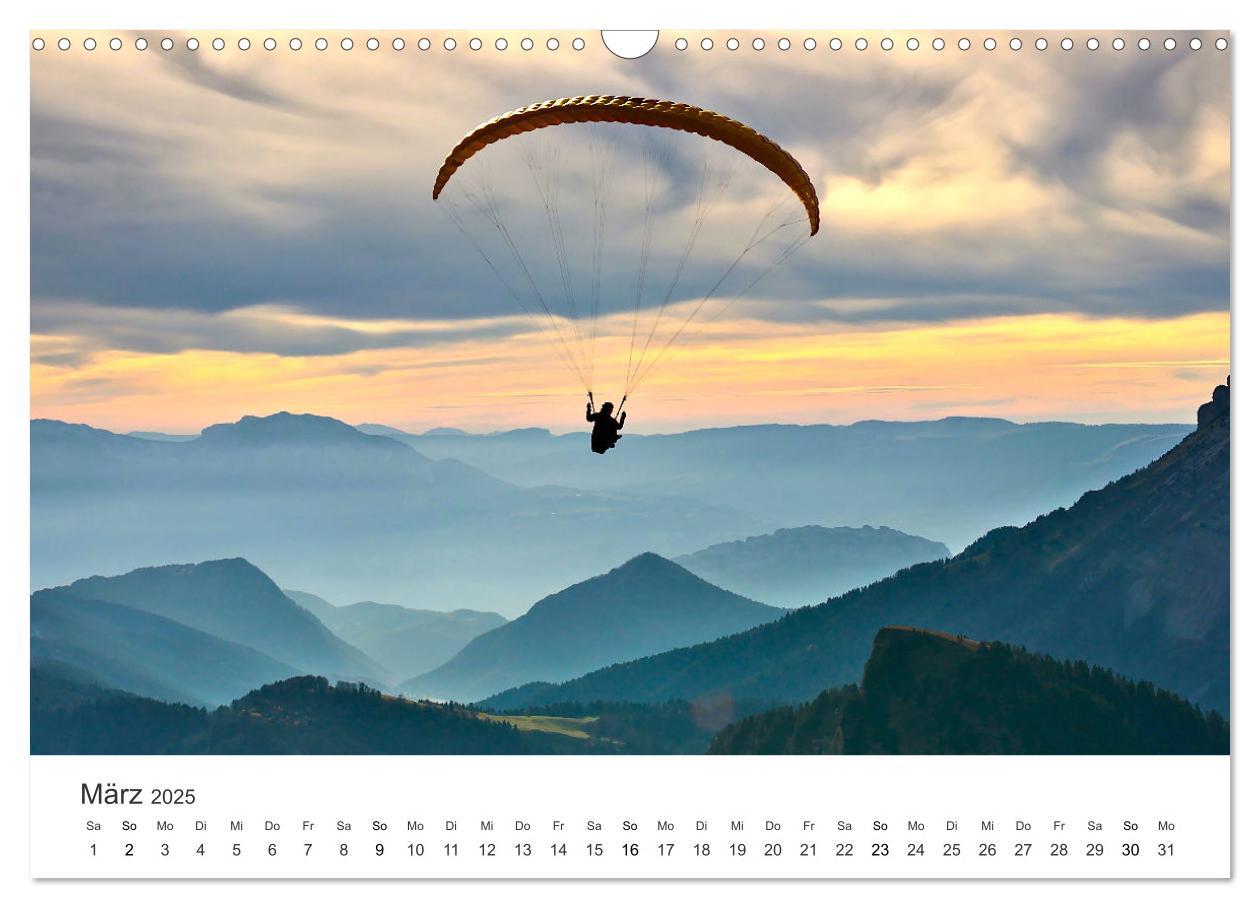 Bild: 9783383958090 | Paragleiten - Der Wunsch vom Fliegen. (Wandkalender 2025 DIN A3...