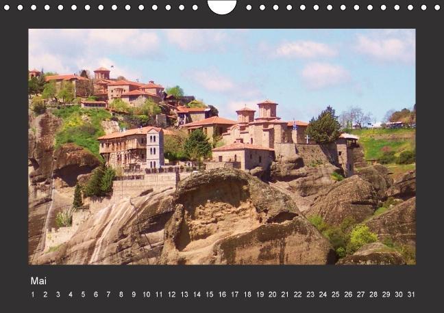 Bild: 9783660203479 | Meteora-Klöster in Griechenland (Wandkalender immerwährend DIN A4...