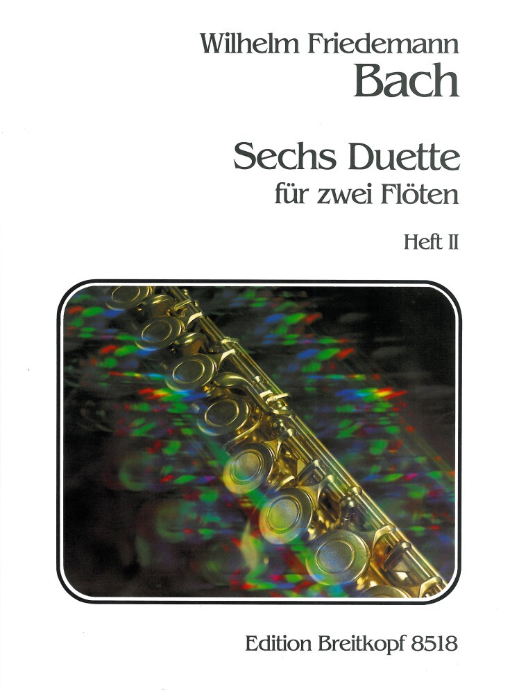 Cover: 9790004178102 | Sechs Duette, 2 Flöten. Heft.2 | Wilhelm Friedemann Bach | Buch