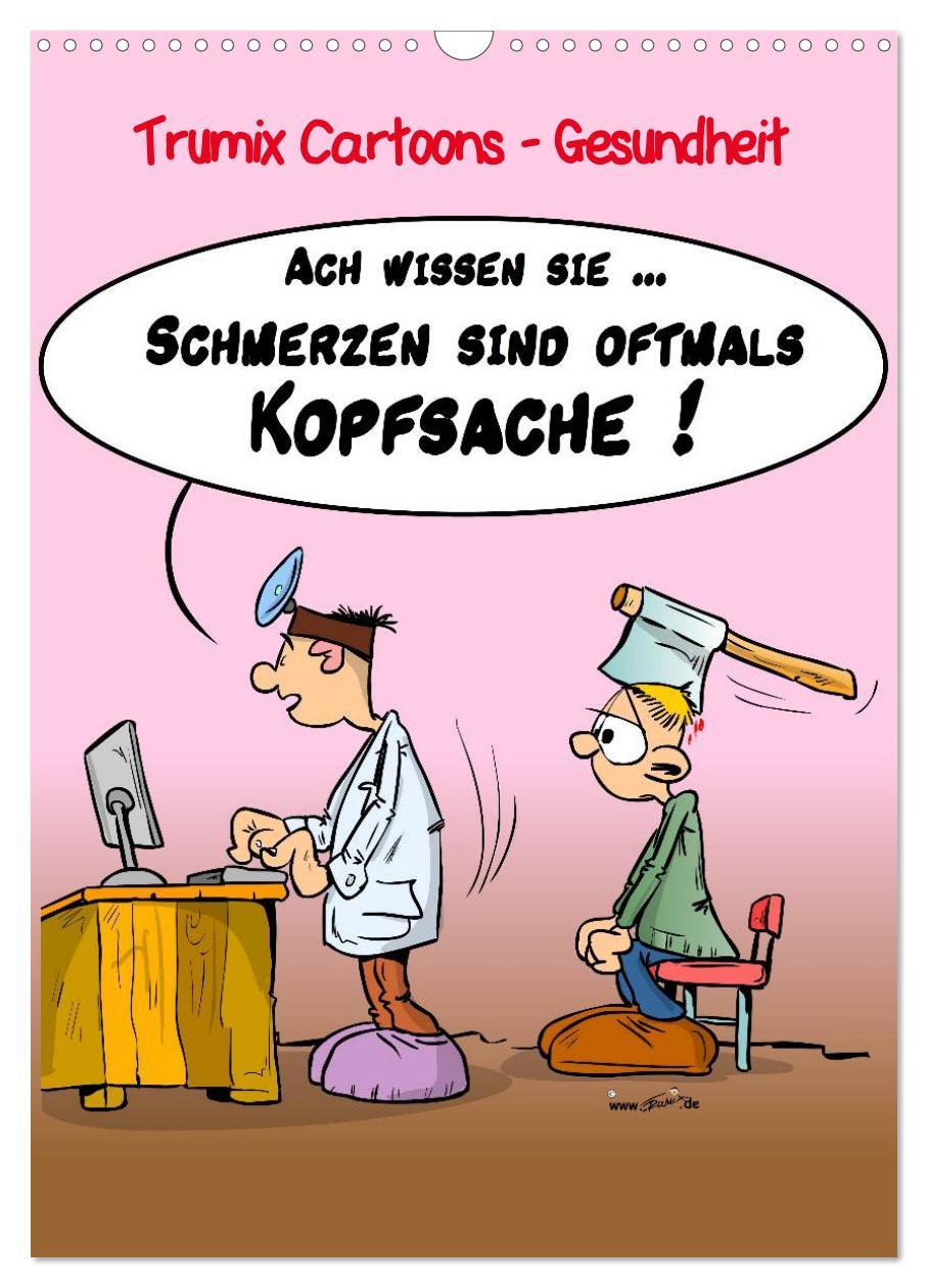 Cover: 9783457045848 | Trumix Cartoons - Gesundheit (Wandkalender 2025 DIN A3 hoch),...