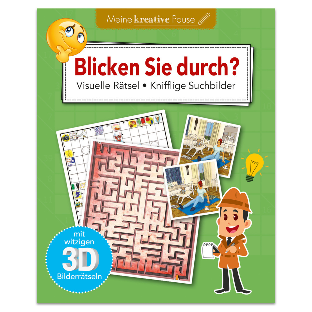 Cover: 9783963472855 | Blicken Sie durch? - Visuelle Rätsel und kniffelige Suchbilder | Buch