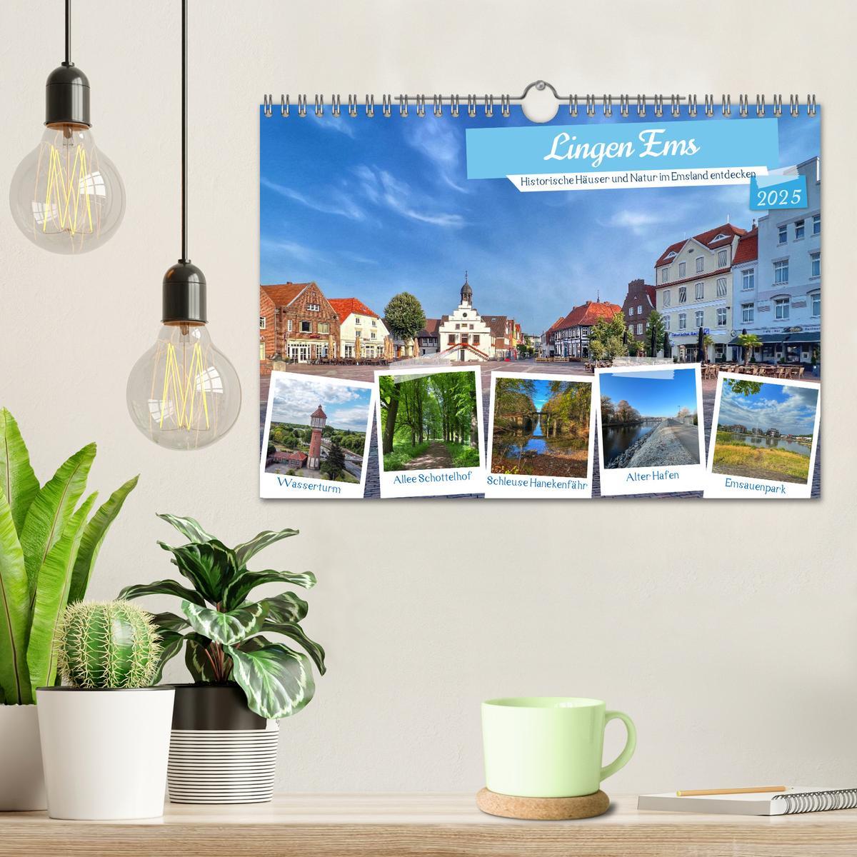 Bild: 9783383848179 | Lingen Ems (Wandkalender 2025 DIN A4 quer), CALVENDO Monatskalender