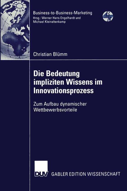 Cover: 9783824476381 | Die Bedeutung impliziten Wissens im Innovationsprozess | Blümm | Buch