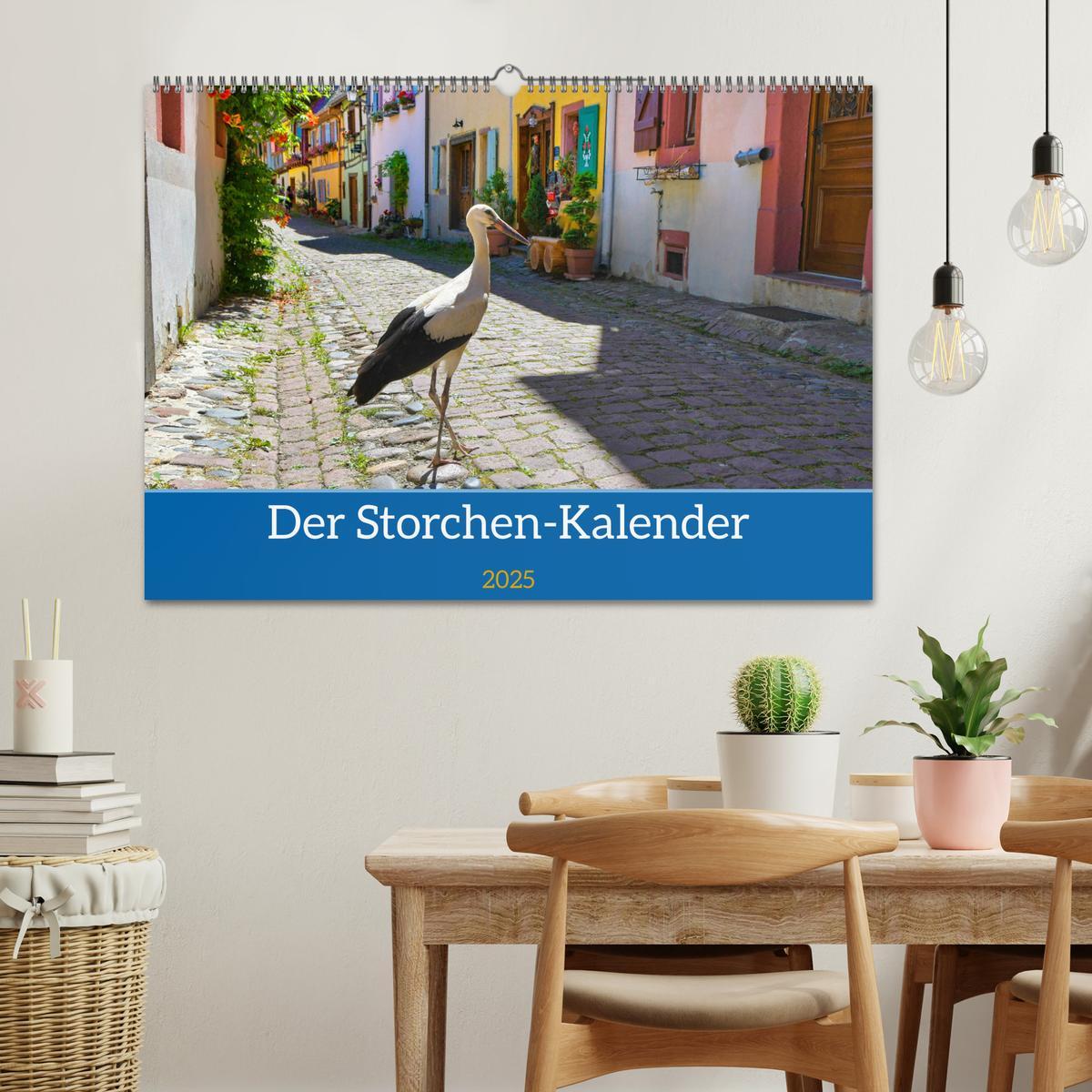 Bild: 9783435019366 | Der Storchenkalender (Wandkalender 2025 DIN A2 quer), CALVENDO...