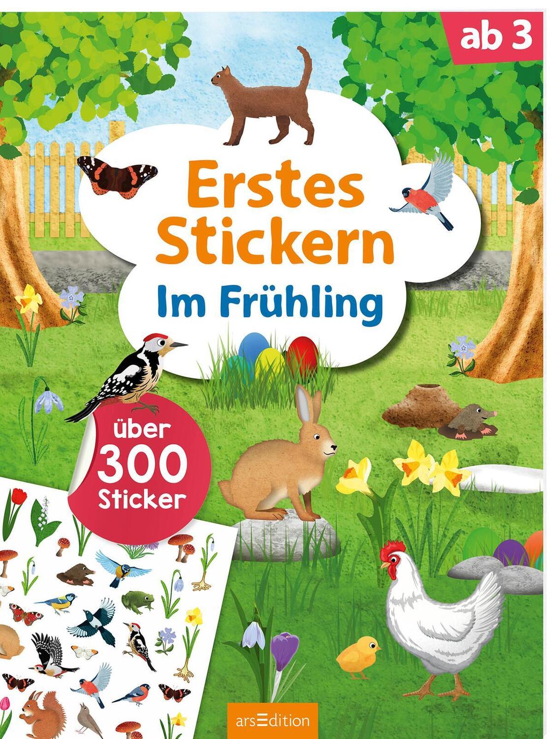 Cover: 9783845845937 | Erstes Stickern - Im Frühling | Über 300 Sticker | Taschenbuch | 40 S.