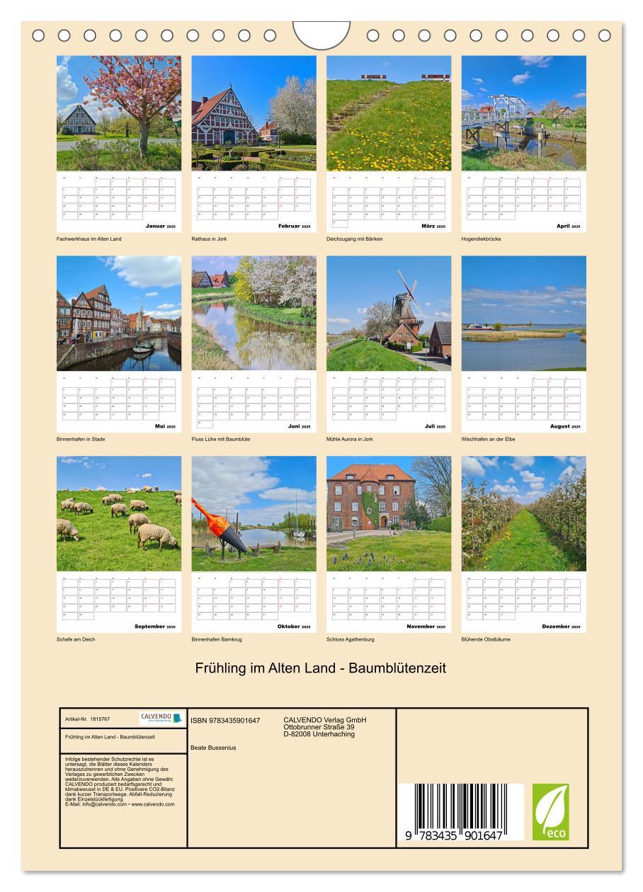 Bild: 9783435901647 | Frühling im Alten Land - Baumblütenzeit (Wandkalender 2025 DIN A4...